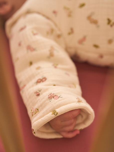 Slaapzak van mousseline Cocotte ecru - vertbaudet enfant 