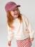 Sweatshirt met badges meisje ecru - vertbaudet enfant 