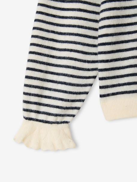 Gestreepte trui Capsule Family ecru - vertbaudet enfant 