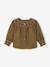Babyblouse van corduroy olijf - vertbaudet enfant 