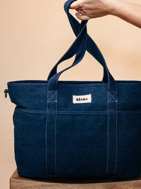 Sac Madrid tote bag beige imprimé+bleu jean+marron imprimé+ocre - vertbaudet enfant 