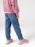 Jean balloon fille bleu moyen+denim bleached - vertbaudet enfant 