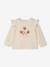 T-shirt met lange mouwen babymeisje ecru - vertbaudet enfant 