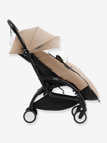 Chancelière poussette YOYO5 noir+taupe+terracotta - vertbaudet enfant 