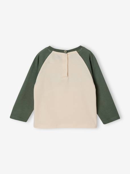 T-shirt manches longues bébé garçon vanille - vertbaudet enfant 