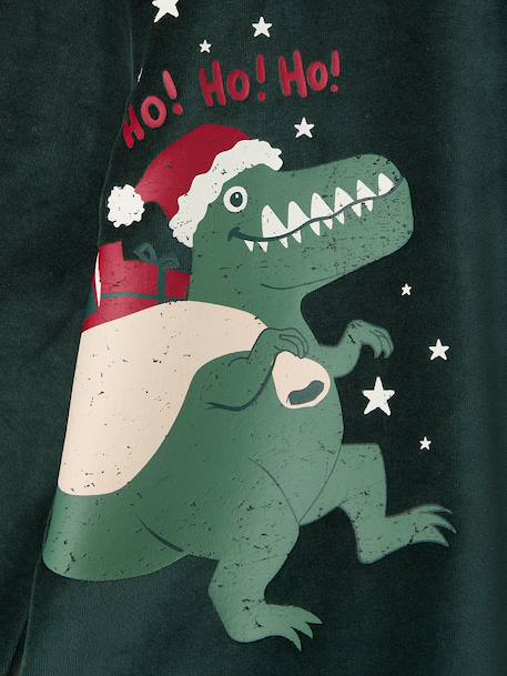 Pyjama garçon noël velours vert sapin - vertbaudet enfant 