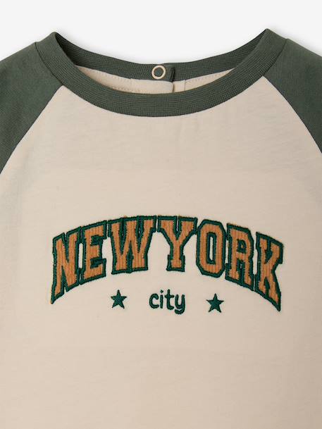 T-shirt met lange mouwen babyjongen vanille - vertbaudet enfant 