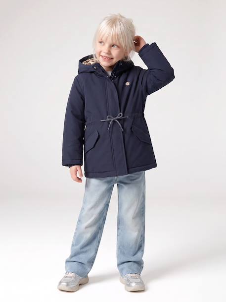 Parka 3 en 1 fille amovible blush+marine - vertbaudet enfant 