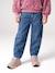 Ballonjeans meisje gebleekt denim+middenblauw - vertbaudet enfant 