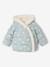 Doudoune bébé fille à capuche bleu glacier+rose poudré - vertbaudet enfant 