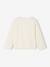 T-shirt fille animation coeur fille manches longues blanc+blush+écru+vert - vertbaudet enfant 