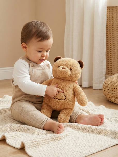 Doudou Cookie ours musical et lumineux marron - vertbaudet enfant 