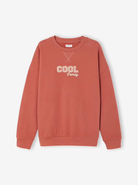 Damessweater met lange Meneer terracotta - vertbaudet enfant 