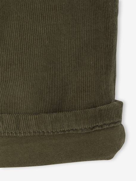 Babybroek jongen van ribfluweel kaki+marineblauw - vertbaudet enfant 