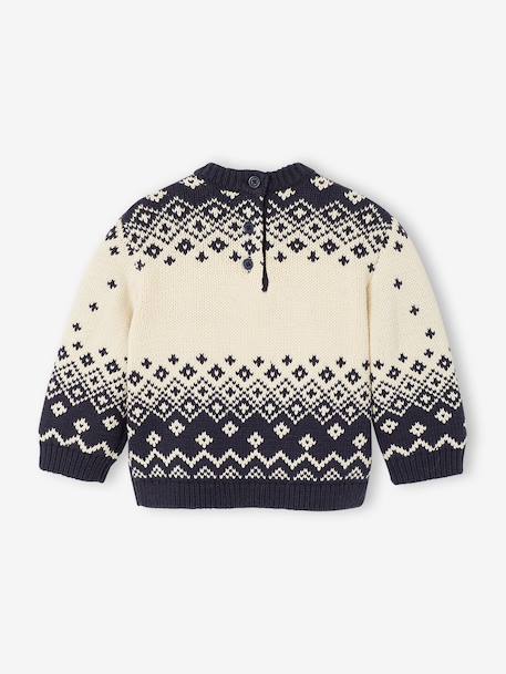Kersttrui babyjongen marineblauw - vertbaudet enfant 