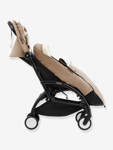 Chancelière poussette YOYO5 noir+taupe+terracotta - vertbaudet enfant 