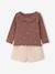 Set babymeisje shirt en short chocoladebruin - vertbaudet enfant 