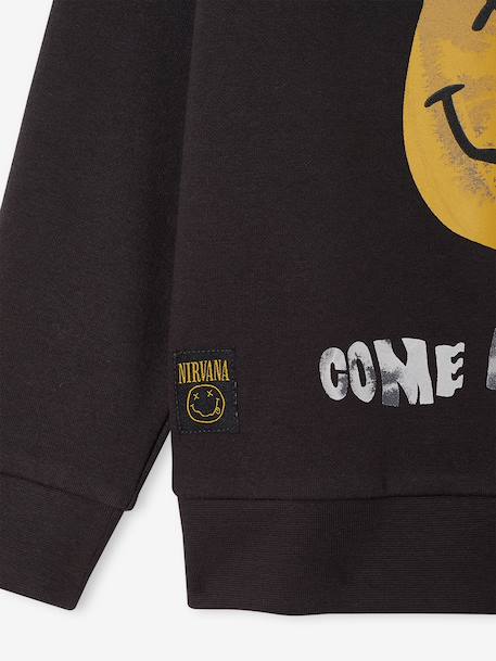 NIRVANA sweater voor jongens antraciet - vertbaudet enfant 