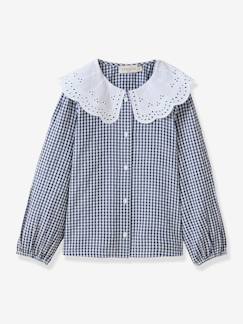 -Vichy blouse CYRILLUS