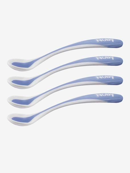 Lot de 4 cuillères bébé thermosensibles BLANC - vertbaudet enfant 