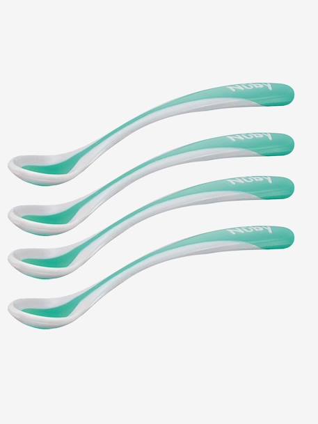 Lot de 4 cuillères bébé thermosensibles BLANC - vertbaudet enfant 