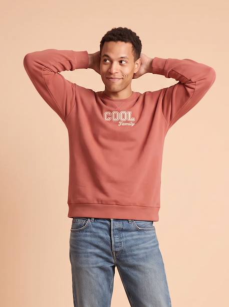 Sweat manches longues homme Capsule Famille terracotta - vertbaudet enfant 