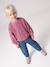 Sweat fille à sequins mauve+turquoise - vertbaudet enfant 