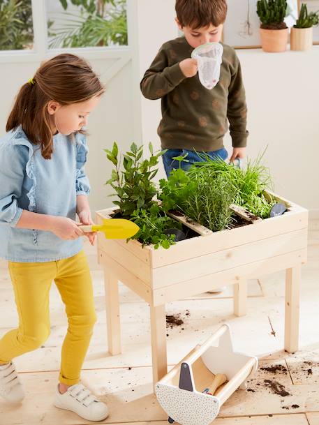 Vierkante houten moestuin BEIGE - vertbaudet enfant 