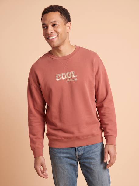 Sweat manches longues homme Capsule Famille terracotta - vertbaudet enfant 
