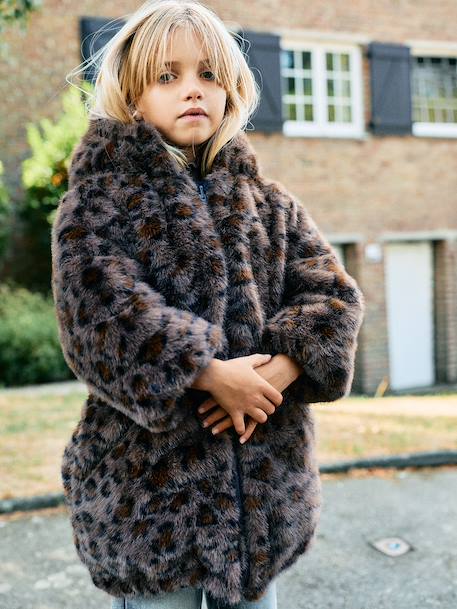 Parka réversible enfant fille kaki+marine - vertbaudet enfant 