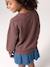 Minnie sweater voor meisjes chocoladebruin - vertbaudet enfant 