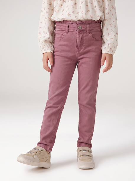 Pantalon slim fille encre+mauve - vertbaudet enfant 