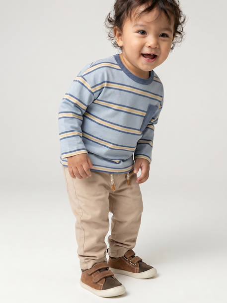 T-shirt manches longues bébé garçon bleu ciel - vertbaudet enfant 