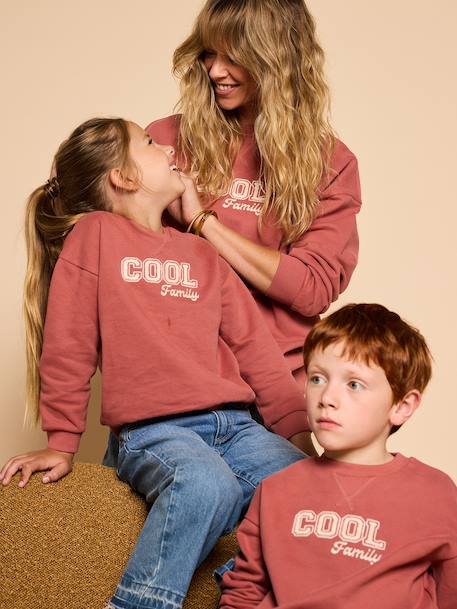 Sweat enfant capsule famille terracotta - vertbaudet enfant 