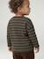 Gestreept babyshirt met lange mouwen cappuccino+kaki - vertbaudet enfant 