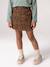 Jupe fille camel+marine+mauve - vertbaudet enfant 