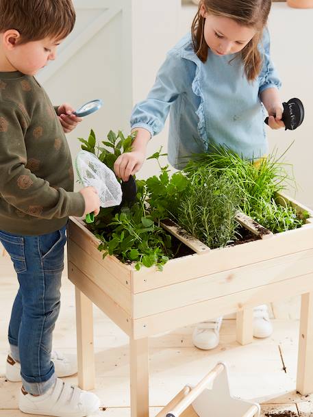 Vierkante houten moestuin BEIGE - vertbaudet enfant 