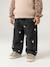 Jean large bébé fille petits coeurs brodés denim gris+stone - vertbaudet enfant 