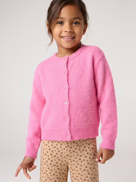 Gilet fille manches longues bleu+bordeaux+rose - vertbaudet enfant 