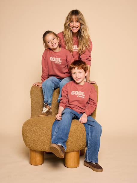Sweat enfant capsule famille terracotta - vertbaudet enfant 