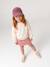 Sweatshirt met badges meisje ecru - vertbaudet enfant 