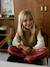 Pull fantaisie sans manche fille marine+olive - vertbaudet enfant 