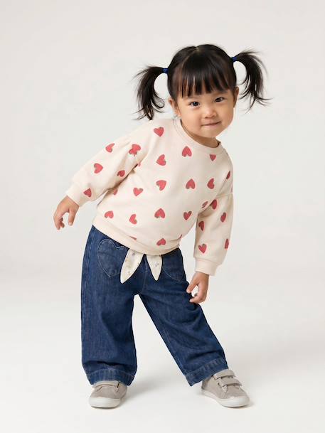 Sweatshirt babymeisje ecru - vertbaudet enfant 