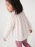 Blouse fille manches smockées ivoire+vanille+vert sauge - vertbaudet enfant 