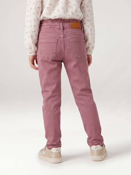 Pantalon slim fille encre+mauve - vertbaudet enfant 