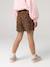 Short en velours forme paperbag fille bleu canard+camel+cannelle+chocolat+gris+mauve - vertbaudet enfant 