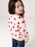 Meisjessweater met ronde hals ecru+ivoor+lichtroze+taupe - vertbaudet enfant 