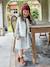 Gilet sans manches fille fausse fourrure BLANC CLAIR UNI+marron imprimé - vertbaudet enfant 