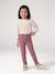 Pantalon slim fille encre+mauve - vertbaudet enfant 