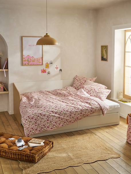 Lit gigogne 80x200cm avec rangement YEL blanc - vertbaudet enfant 